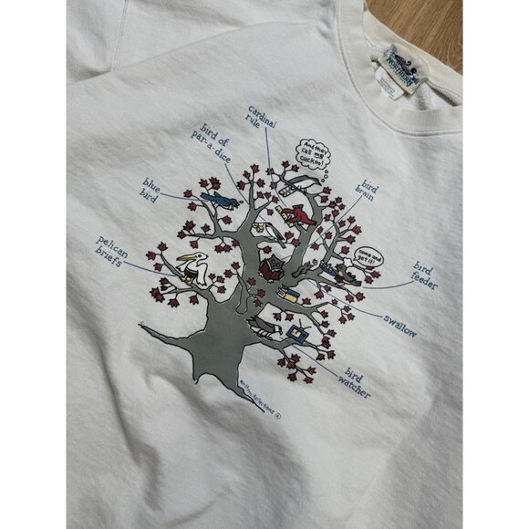 Vintage 90s Northern Reflections Grandma Cottagecore Crewneck Sweatshirt Birds N - Picture 6 of 7